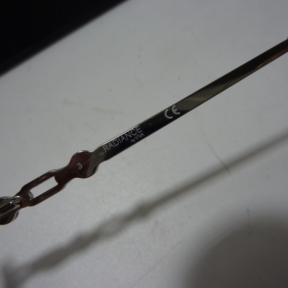 Radiance by Viva VV-8022 010 Shiny Light Nickeltin Eyeglasses 53/16/140 - Picture 6 of 9